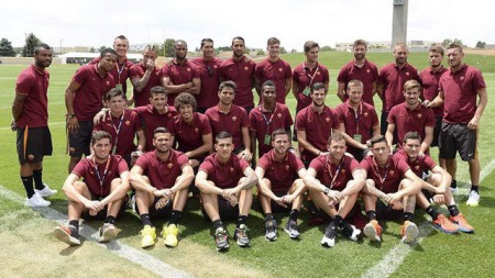 la Roma al Completo .Campionato di calcio 2014-2015